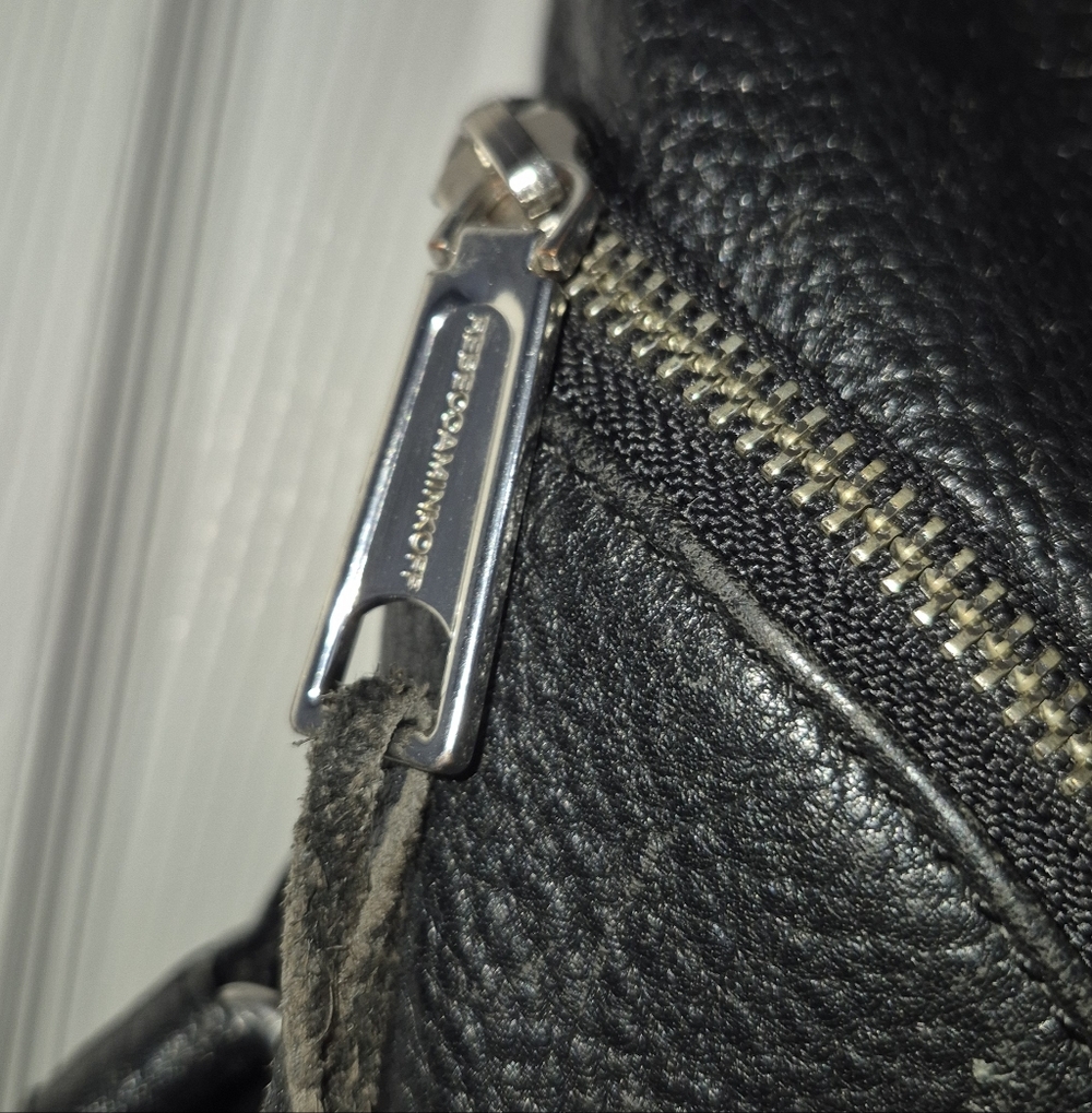 Rebecca Minkoff Julian Backpack Black Pebbled Leather Center Zip Restored - Picture 15 of 16